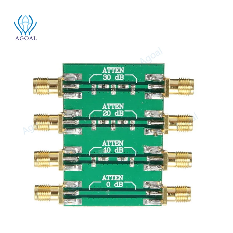 DC 4.0GHz RF Фиксированный аттенюатор 23 дБм 200 МВт с двойной гнездовой головкой SMA 0 дБ 10