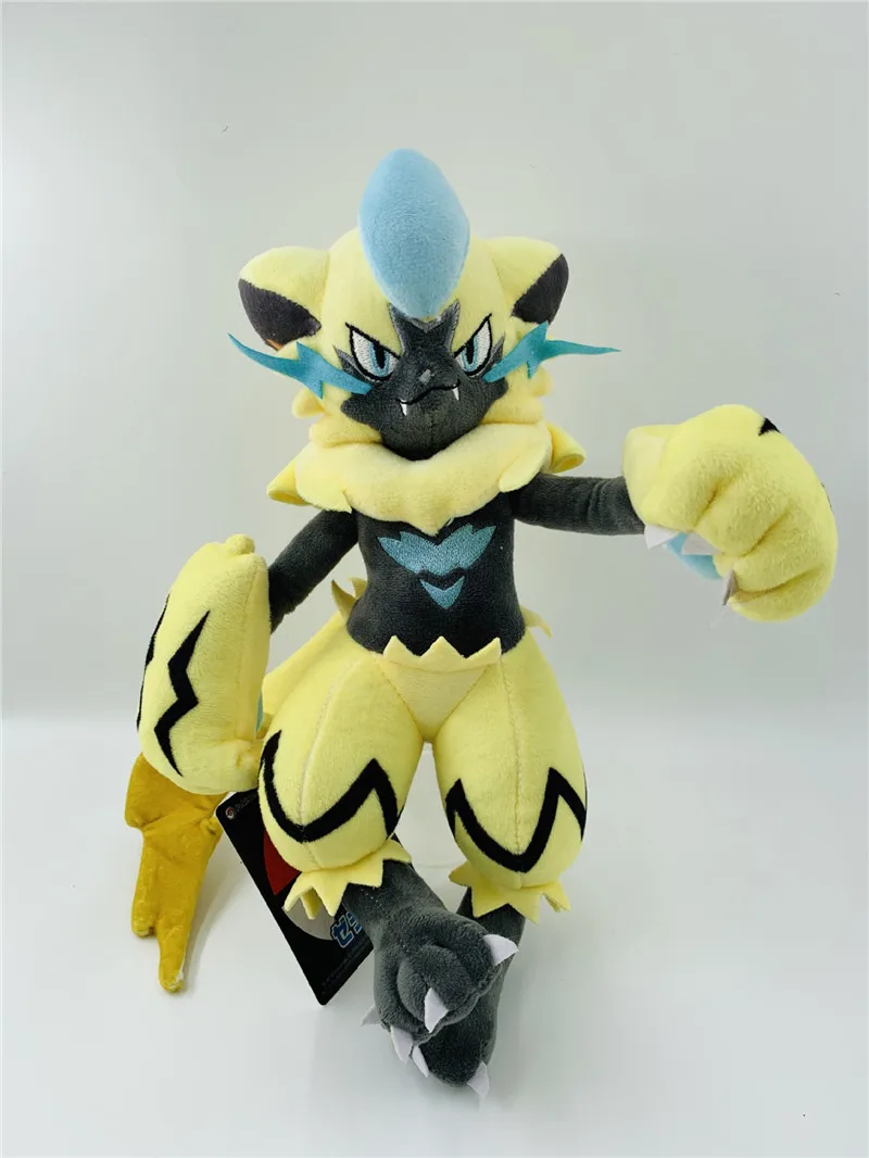 32 см Большой размер Zeraora Плюшевые игрушки Аниме мультфильм Пикачу Peluche куклы день