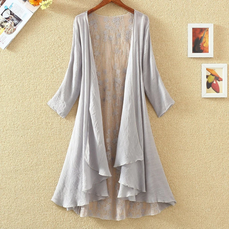 Женская Шифоновая туника-кимоно с оборками свободного покроя | Тематическая
