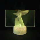 Светодиодный ночсветильник Alcina Dimitrescu с иллюзией и 3D рисунком, креативный ночник с USB и дистанционным управлением, детские подарки, атмосфера, украшение для дома Вечерние