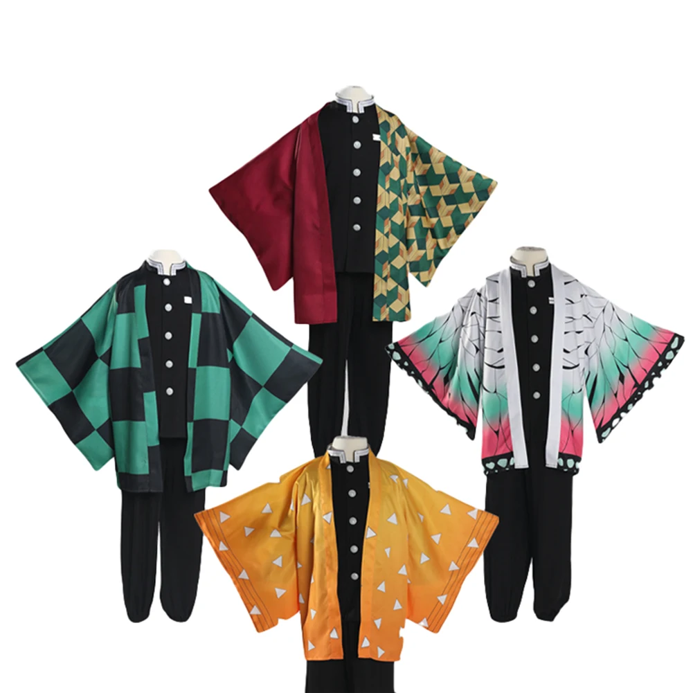 

ELBCOS Kimetsu no Yaiba Demon Slayer Kids Kamado Tanjirou Agatsuma Zenitsu Tomioka Giyuu Kochou Shinobu Kimono Suit