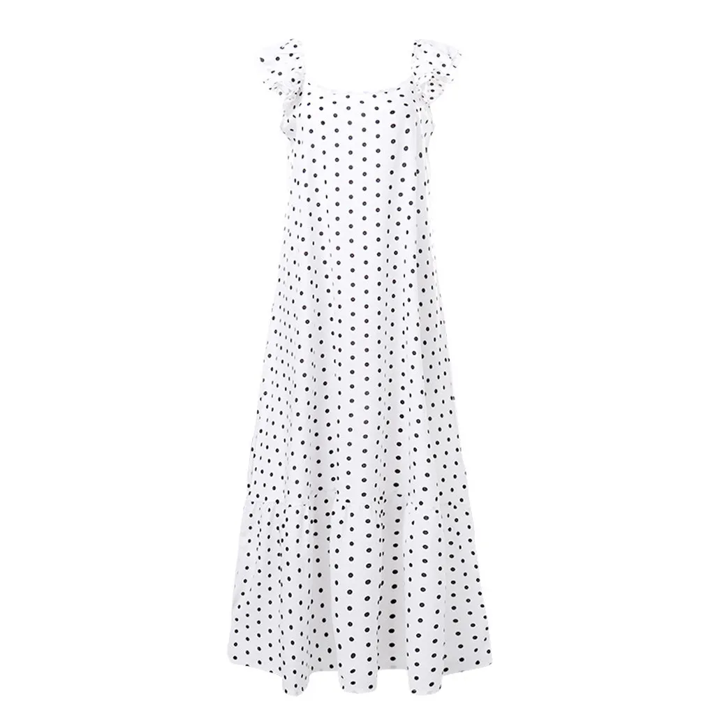 Vestidos женские Bohe в горошек платье с принтом для девочек на каждый день круглым