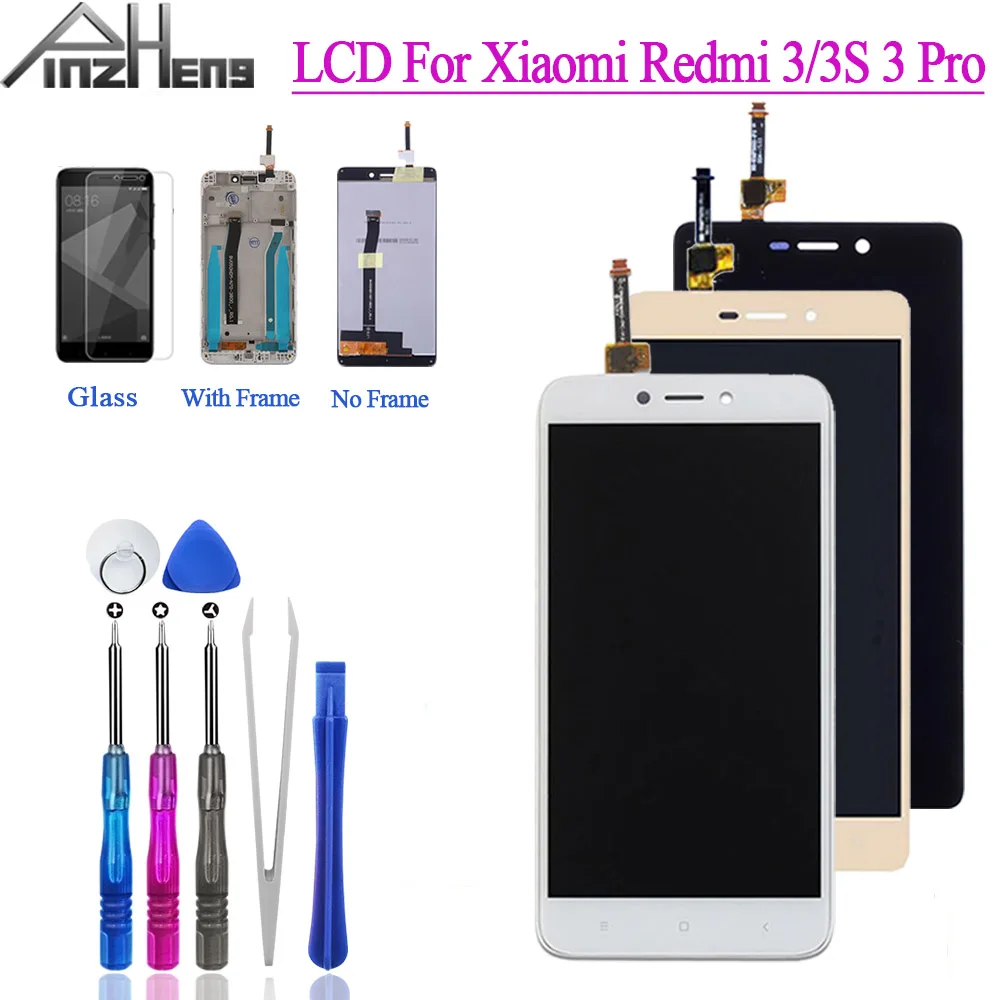 ЖК дисплей PINZHENG для Xiaomi Redmi 3/3S сменный сенсорный экран 3S 3 Pro с рамкой|Экраны