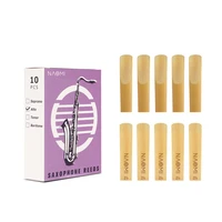 10pcs1pack alto saxophone reeds strength 2 02 53 0 bamboo eb alto sax saxophone reeds woodwind parts accessories replacement