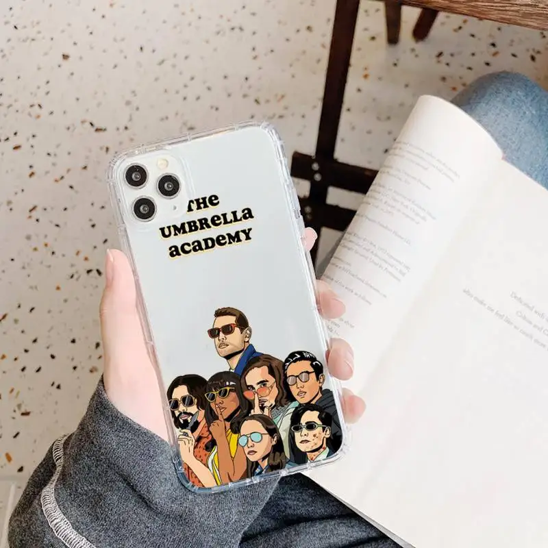 

The Umbrella Academy Phone Case Transparent for iPhone 11 12 mini pro XS MAX 8 7 6 6S Plus X 5S SE 2020 XR