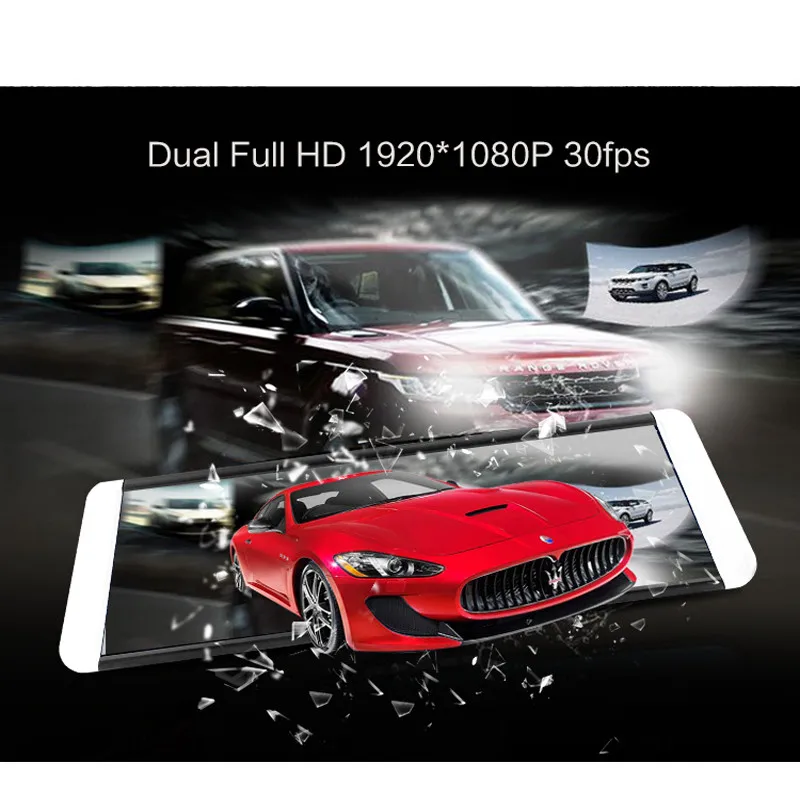 AZDOME HS790B Dual Full HD 1080P Зеркальная камера заднего вида Потоковое мультимедиа