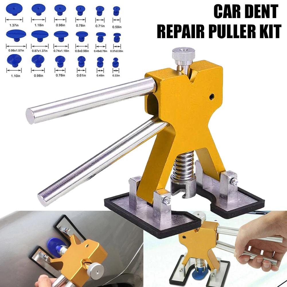 

Инструмент для удаления вмятин без покраски автомобиля, инструмент для удаления вмятин с 18 вкладками для удаления вмятин, простой в использ...