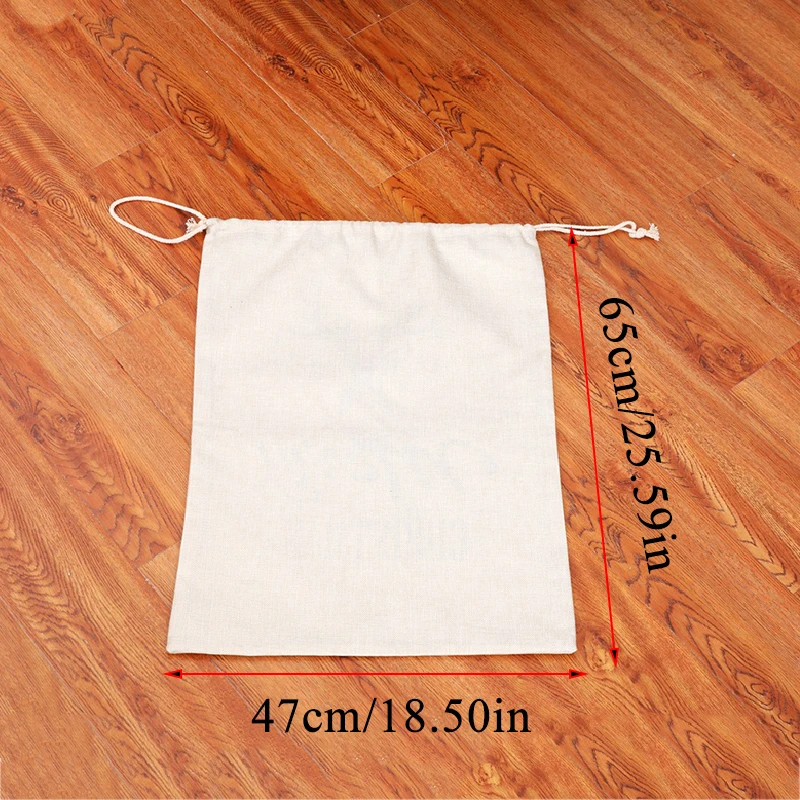 Новогодние и рождественские подарки сумка на шнурке Санта Клаус Складная