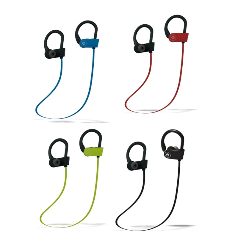 Bluetooth гарнитура с креплением на уши Спортивная не спадает совместимая мягкие