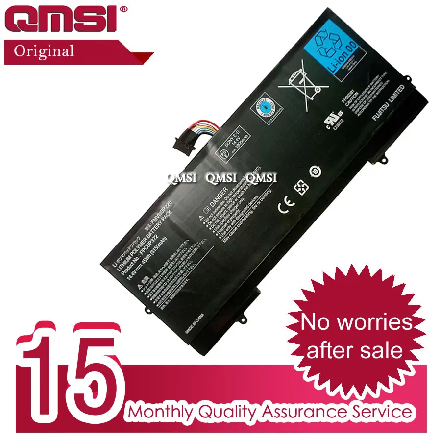 Оригинальный аккумулятор QMSI FMVNBP220 FPCBP372 14 4 В 45 Вт/ч 3150 мАч подходит для ноутбука
