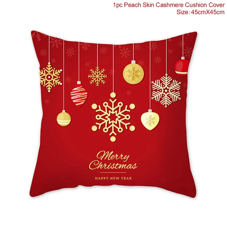 red style 12 QIFU Merry Christmas Наволочка украшения Рождественские украшения для дома Navidad Natal Noel новогодние подарки - Цвет: red style 12