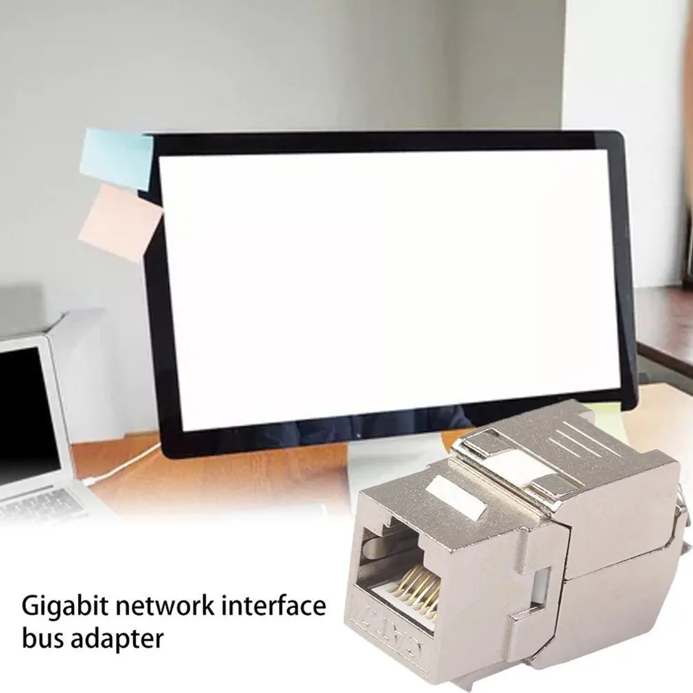Network RJ45 Cat6 Cat7 Keystone Jack Module 360 Degree Full Shielded Socket To LSA Tool-free Termination | Компьютеры и офис