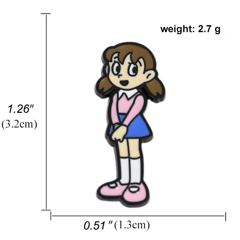 

Большая белая брошь с роботом