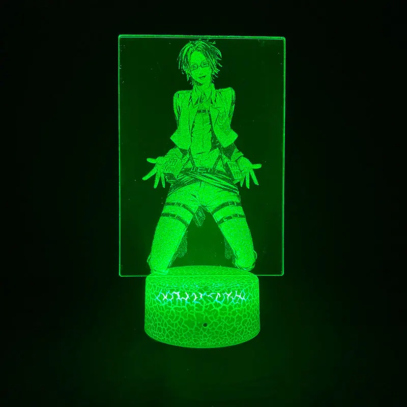 

3D Picture Lamp Anime Attack on Titan Hange Zoe Bluetooth Speaker Room Decoration Teenager Bedroom Bedside Lamp Birthday Gift