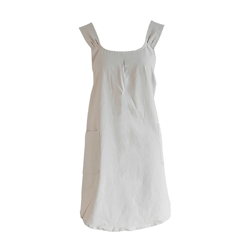 

Senyue minimalist retro rural shoulders women apron flower shop kitchen home cleaning custom LOGO breathable aprons