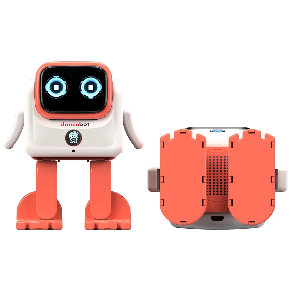 Радиоуправляемый робот-игрушка Интеллектуальный Dancebot AI умный Bluetooth танцующий робот с динамиком Интерактивный Обучающий радиоуправляемый робот для Рождества