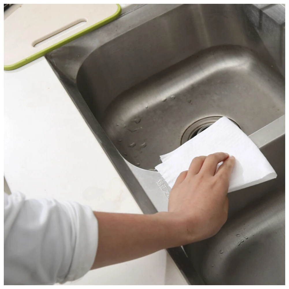 Кухонные бумажные полотенца нетканые бытовые Твердые салфетки одноразовое