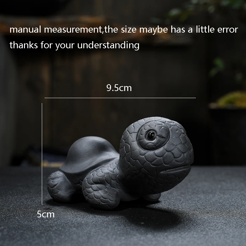 Винтажный креативный черный грязевой чай милая черепаха птица животное Zisha