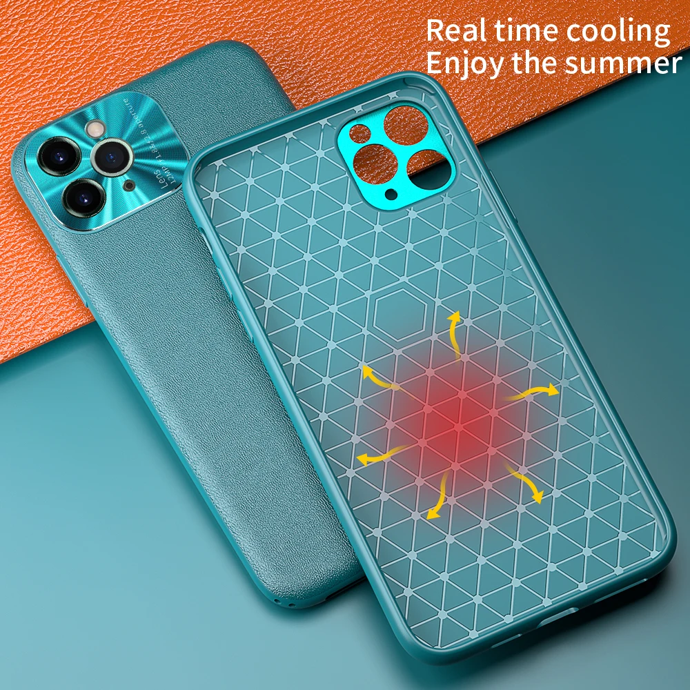 Роскошный мягкий чехол для телефона из ТПУ с теплоотводом iphone 11PRO MAX