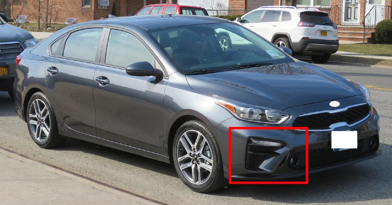 Для Kia K3 Cerato Vivro 2019 2020 автомобильные аксессуары из углеродного волокна передняя