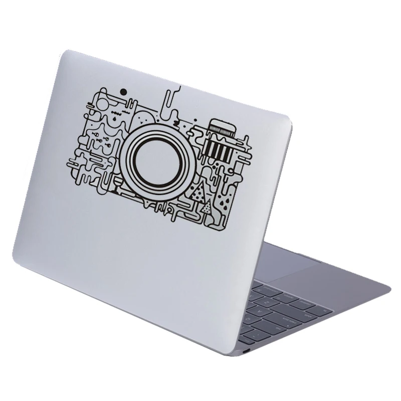 Забавная частичная наклейка для ноутбука Apple Macbook, наклейка Air retina Pro 11, 13, 15, черная мультяшная наклейка для компьютера, ноутбука s