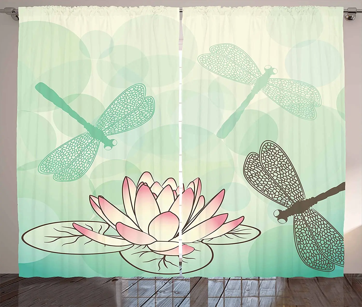Цветок лотоса кухонные шторы многоцветные занавески для гостиной спальни окна