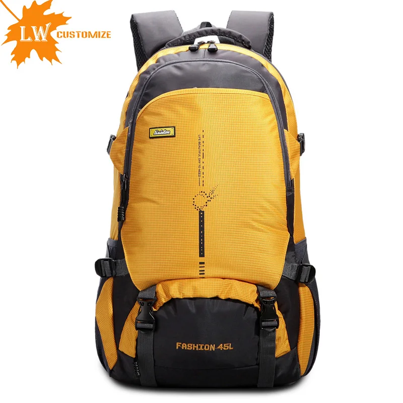 

45L-25L Outdoor Shoulders Bag Cycling Backpack Mountaineering Camping Travelling Knapsack Climbing Hiking Rucksack Custom logo