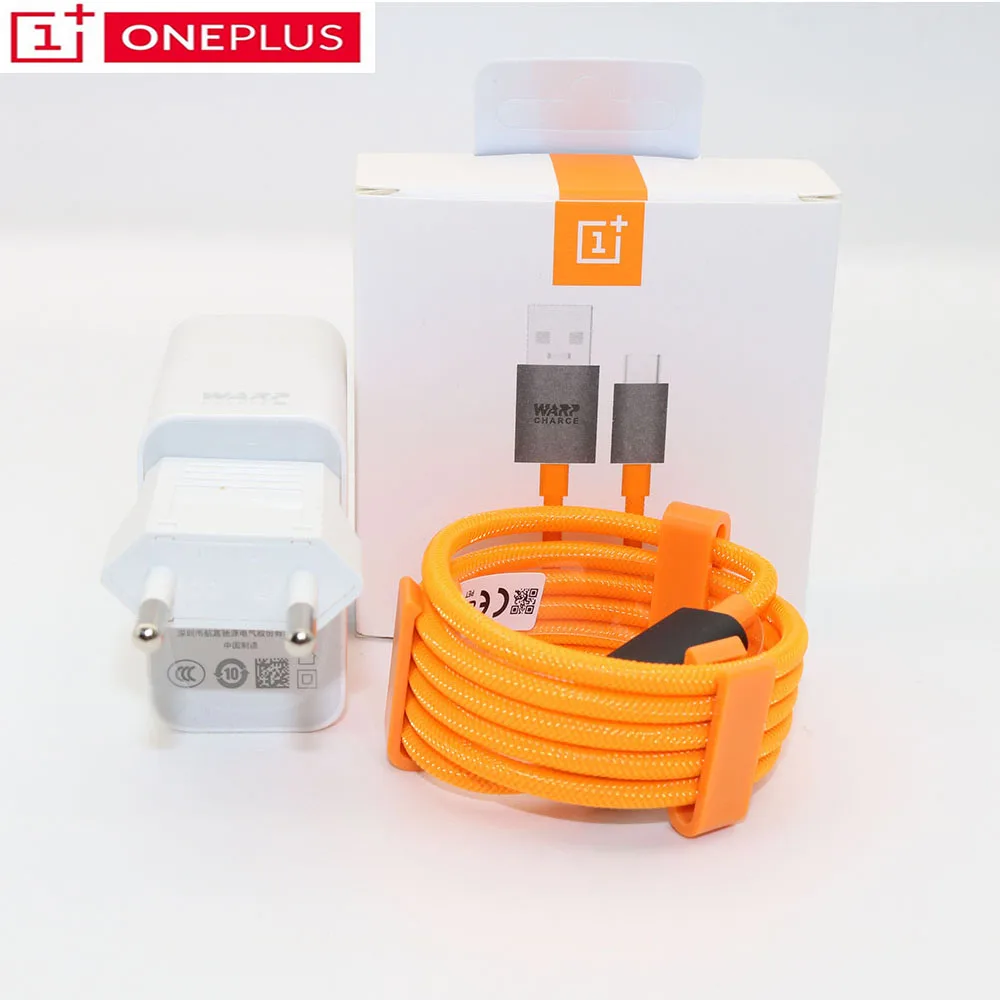 Оригинальное быстрое зарядное устройство One plus 7 Pro EU 5V6A Mclaren оранжевый кабель для