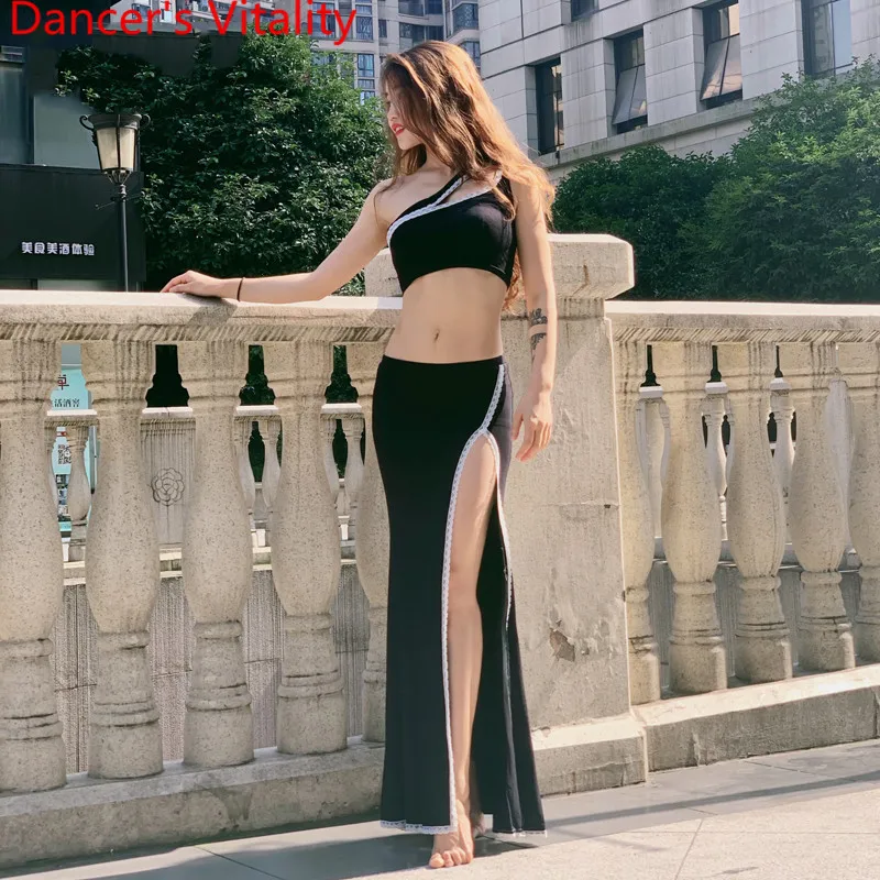 Женский костюм для танца живота длинная юбка откровенный танцевальный 2019 |