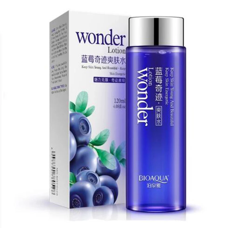 

Bioaqua Blueberry miracle glow wonder Face Toner Makeup water Smooth Facial Toner Lotion oil control pore moisturizing skin care