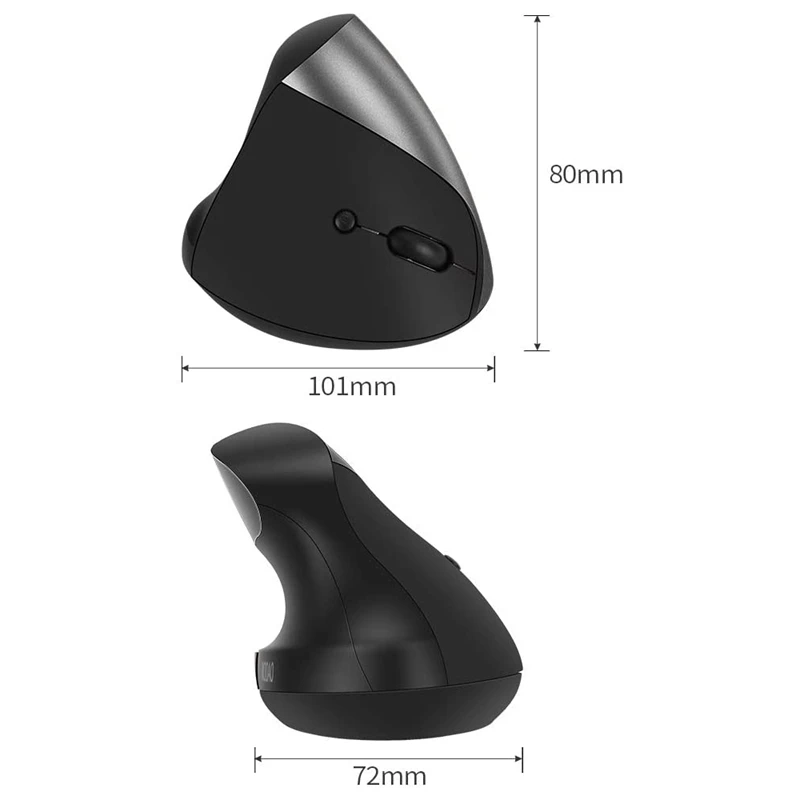 Беспроводная Вертикальная мышь высокоточная эргономичная оптическая 2 4G с 3