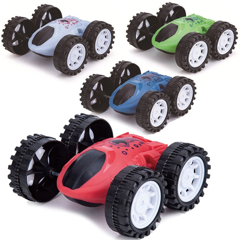 Инерционный трюковый внедорожник, детский инерционный двухсторонний самосвал, трюковый автомобиль 360, игрушечный автомобиль на руль, подар...