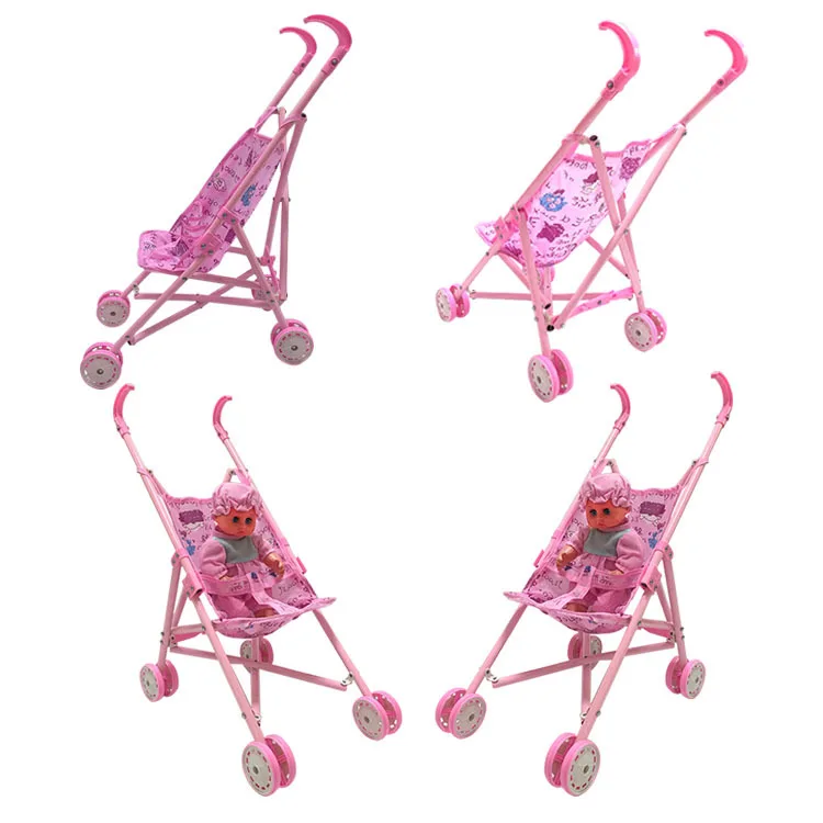 Кукла на колесиках детская коляска игрушка для детской коляски складная
