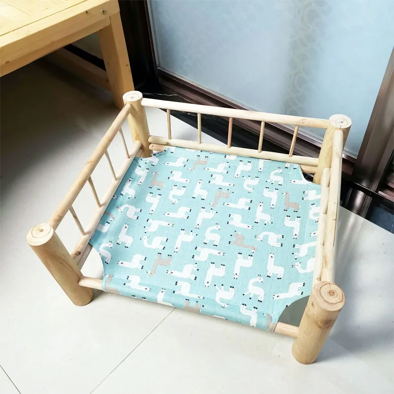 Кровать из массива дерева для домашних животных кровать кроликов кошек собак