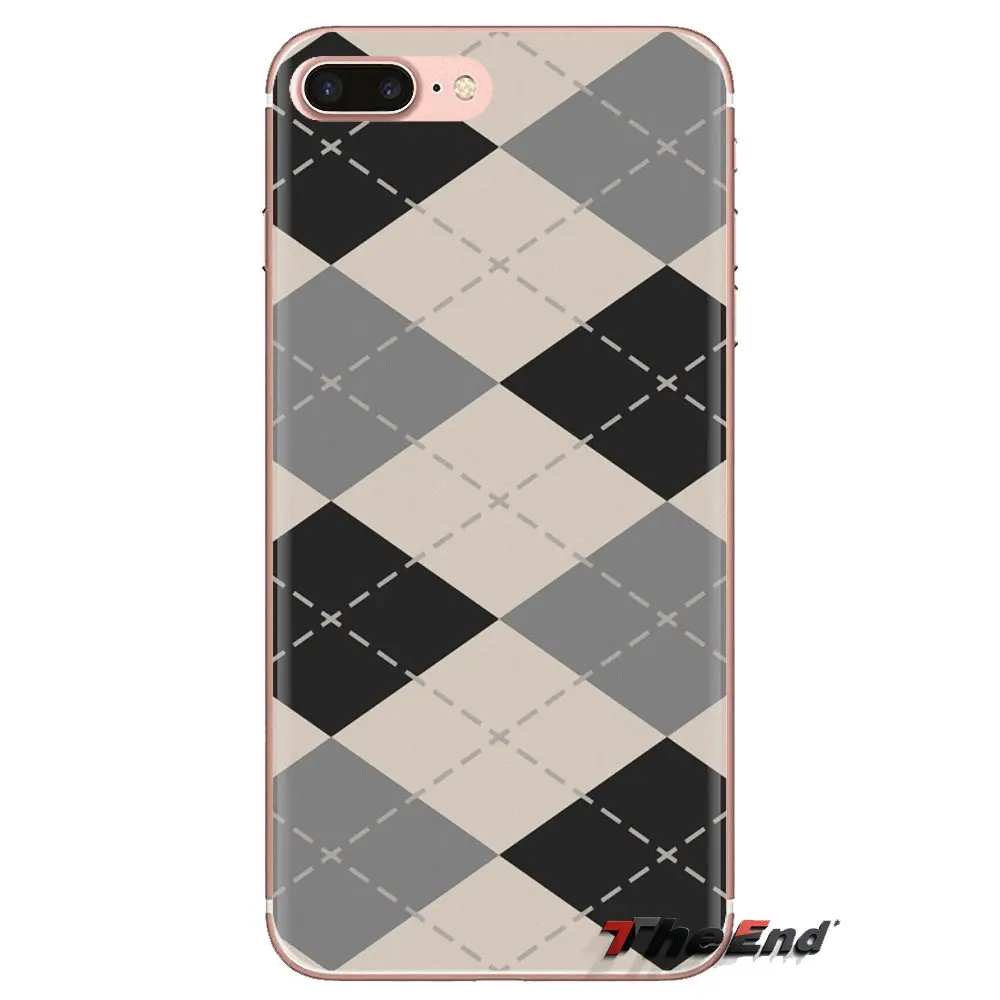 Для iPod Touch Apple iPhone 4 4s 5 5S SE 5C 6 6S 7 8 X XR XS Plus MAX Pastel Чистый плед полосы Прозрачный мягкий