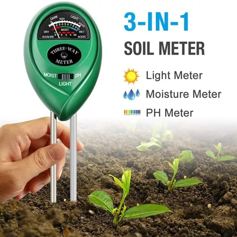 

Three-in-one Soil Detector Soil Humidity/Light/PH Value Detection Meter Tester X4YE