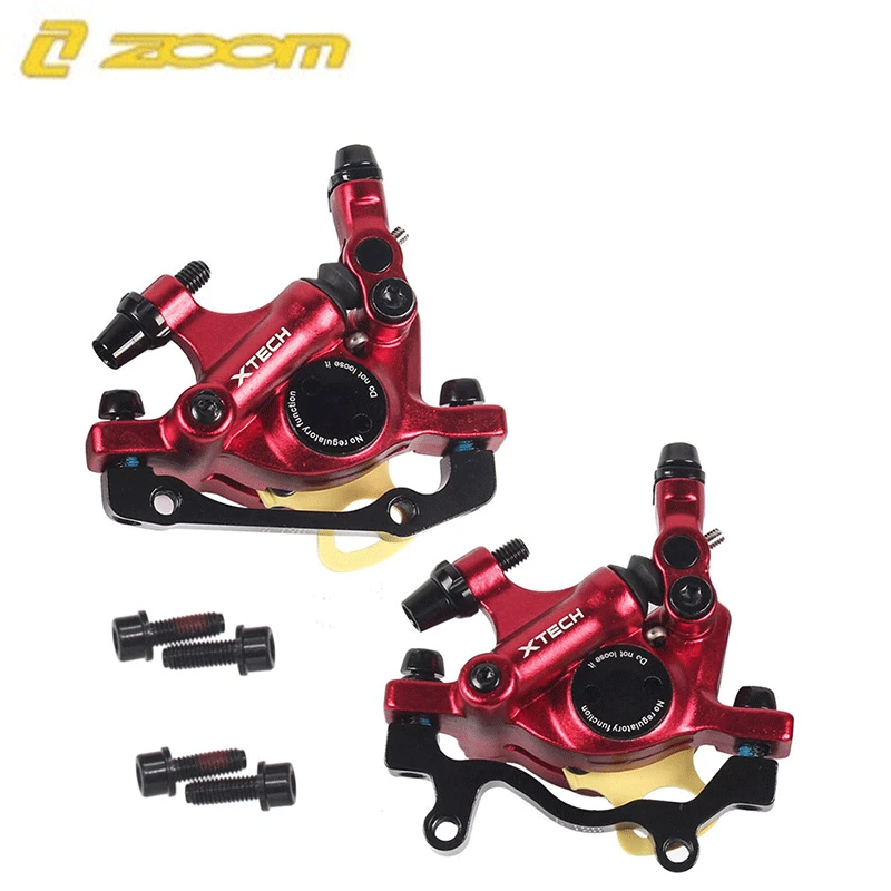 

ZOOM HB-100 MTB Bike Brake HB100 Bicycle Brakes Caliper with Rotors Bicycle Parts Hydraulic Piston Two-way with V-brake Lever