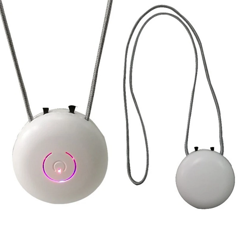 

Air Purifier Hanging Neck Air Purifier Portable Negative Ion Purifier Dual Carbon Brush with Power Indicator