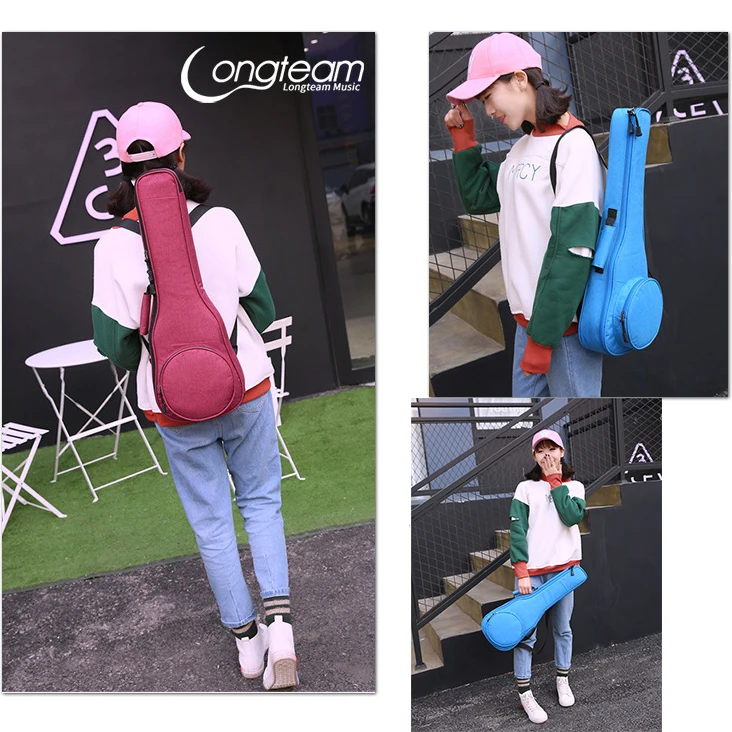 

Thicken Soprano Concert Tenor Ukulele Bag Case Backpack Handbag 21 23 26 Inch Ukelele Blue Mini Guitar Accessories Color Gig
