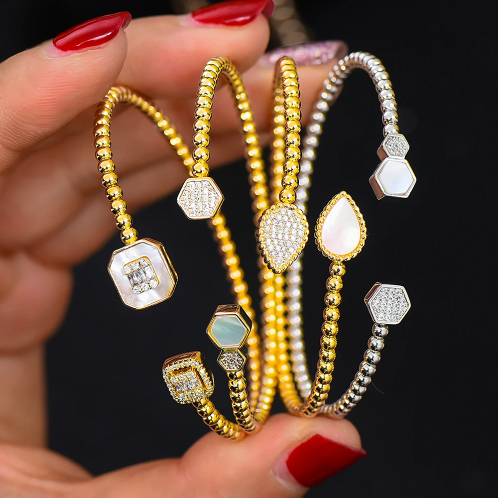 

Missvikki High Quality Trendy Stackable Mix Match Bracelets Bangle For Women Girl Birthday Gift Jewelry Gorgeous Cute Shiny CZ
