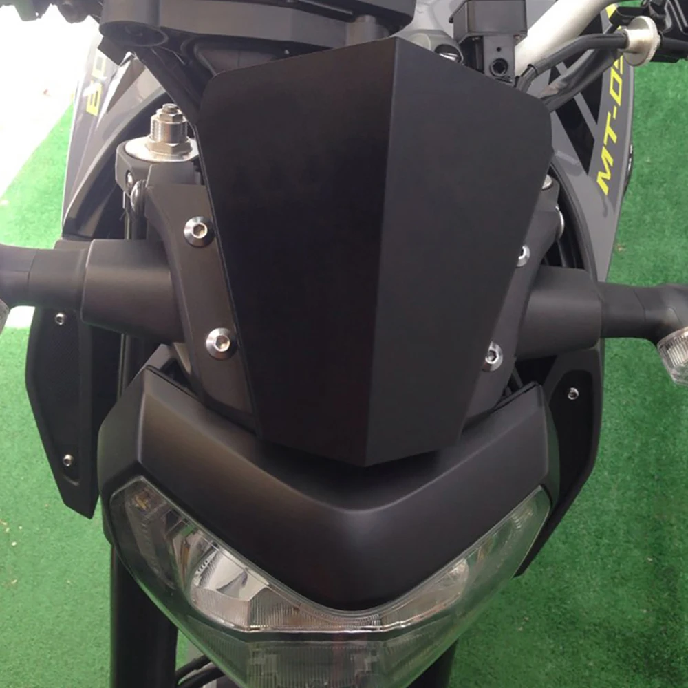 Мотоцикл Алюминиевый лобовое стекло черный для Yamaha FZ 09 2014 2016 модификация