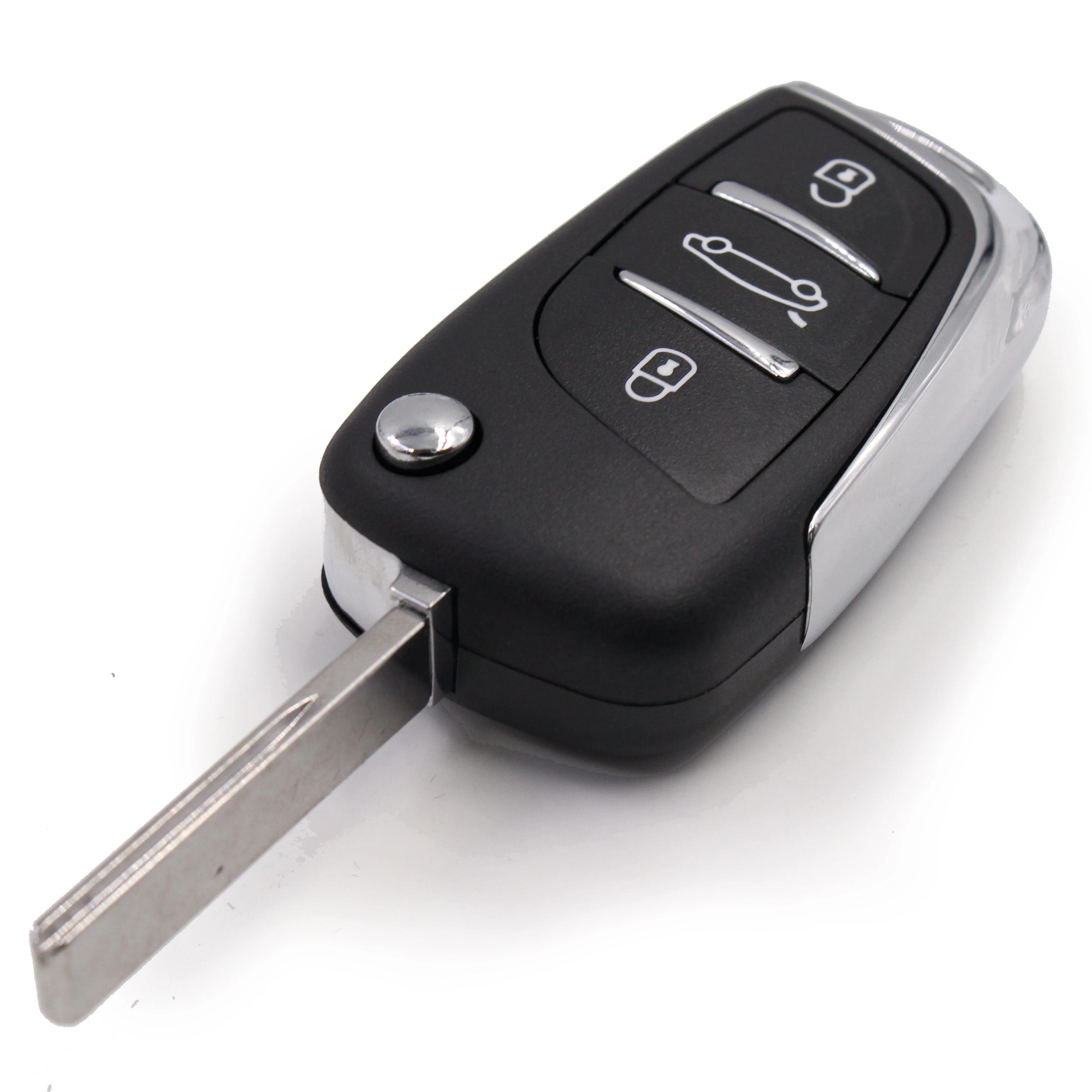 Пульт дистанционного управления KEYECU 3B 433 МГц чип ID46 для Peugeot 407 408 после 2005 - VA2/HU83