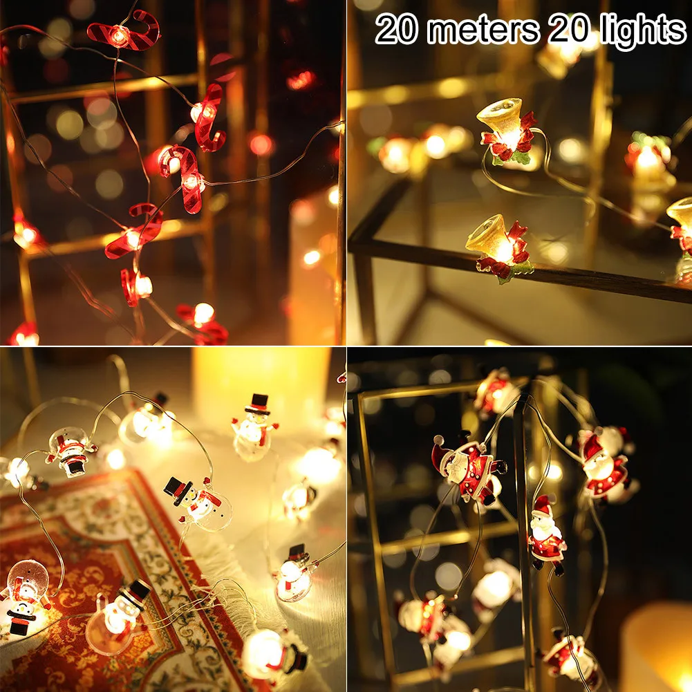 

2M Santa Claus Christmas Tree LED String Lights Garland Christmas Decor For Home Fairy Light New Year Xmas Gift 2022 New Year