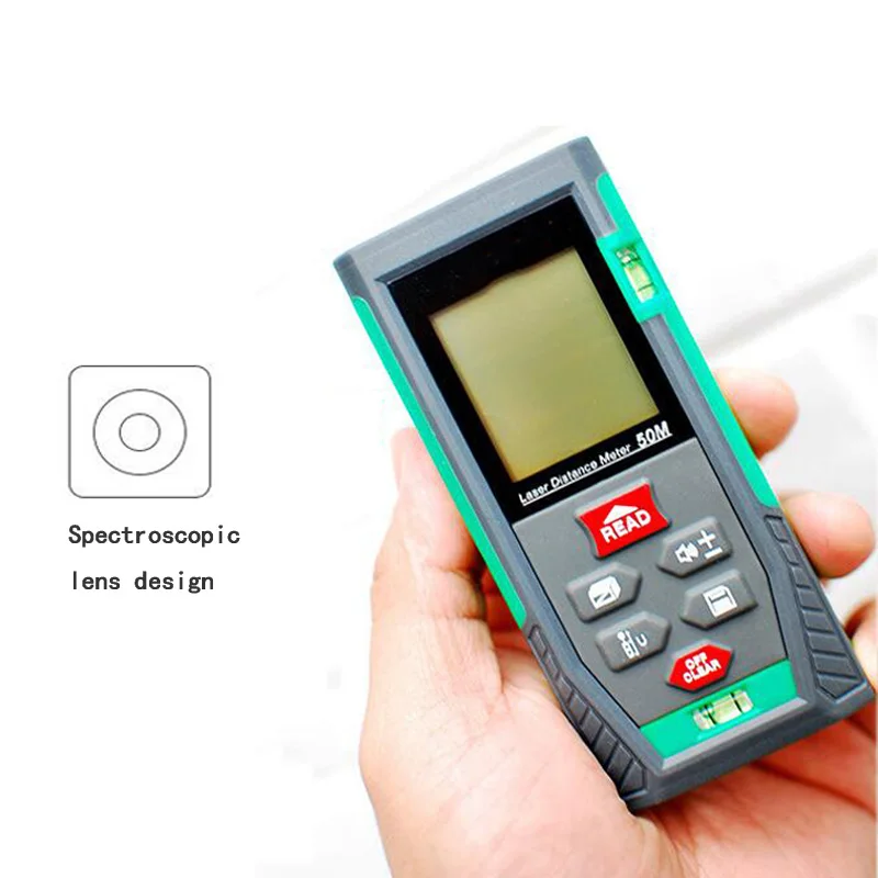Лазерный дальномер с голосовым воспроизведением цифровой лазерный 50 м 70