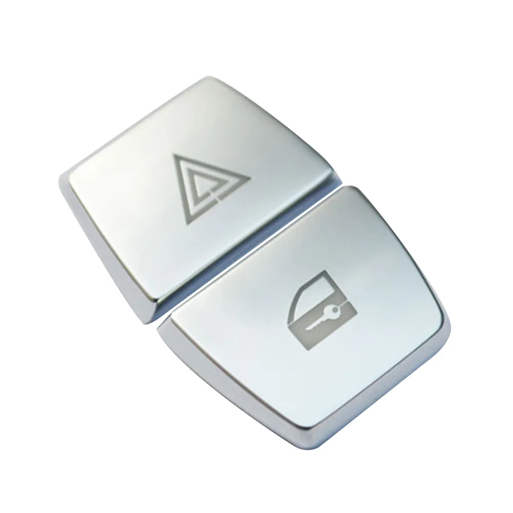 2 шт. приборной панели Предупреждение светильник + кнопка блокировки Накладка для