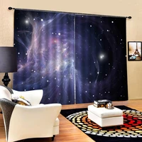 customized size luxury blackout 3d window curtains for living room dark blue curtains decoration curtains