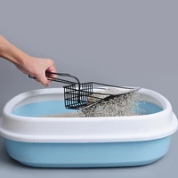 durable pet dog cat stainless steel cleaning tool puppy kitten litter scoop cozy sand scoop poop shovel product for pets cat sup