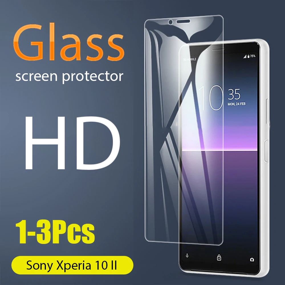 1 3 шт полное закаленное стекло для Sony Xperia 10 II защита экрана ii Защитная