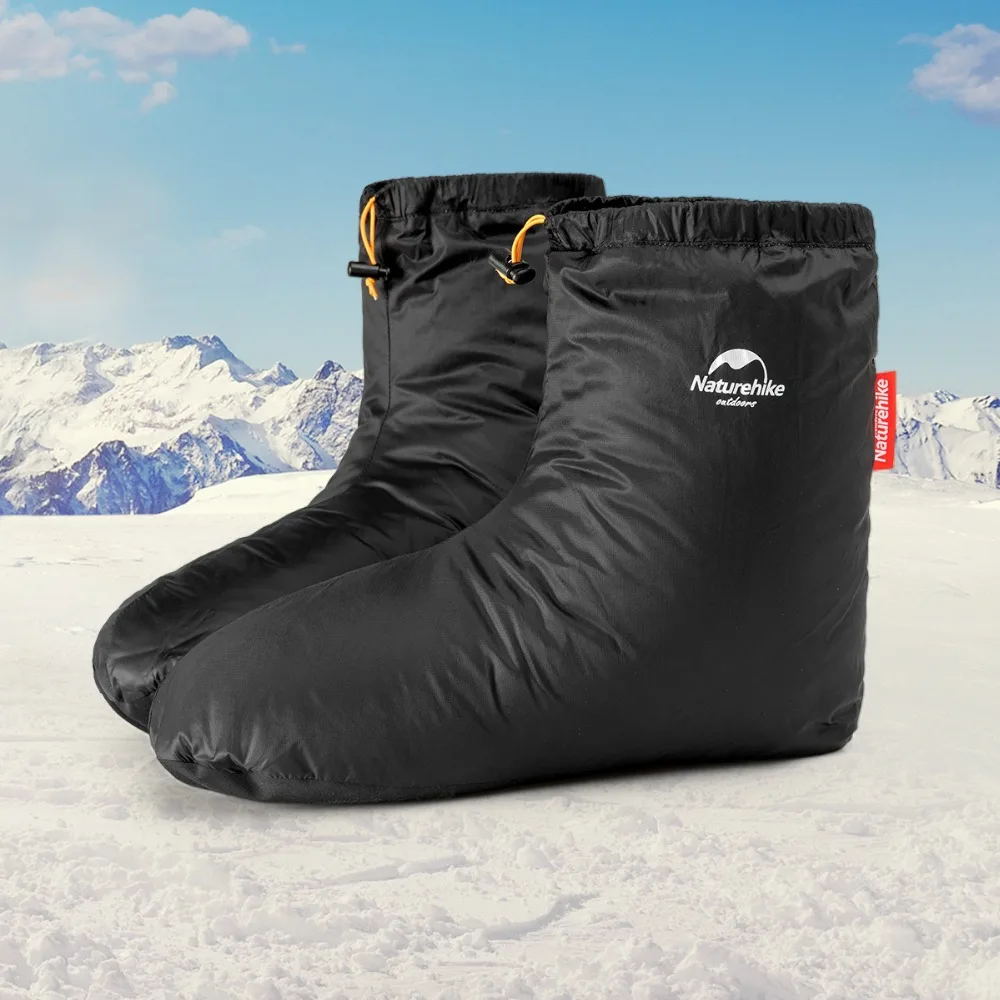 Тапочки из гусиного пуха Naturehike сверхлегкие домашние теплые длинные спальные