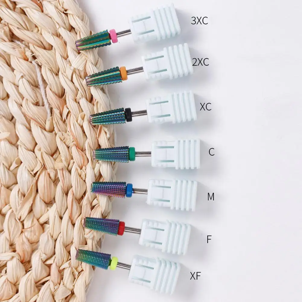 

Радужный вольфрамовый Карбид 5 в 1, сверло для ногтей, фрезерная пилка для удаление маникюра 3/32 дюйма, хвостовик резака, слишком художественн...